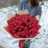 25 Кустовых красных роз