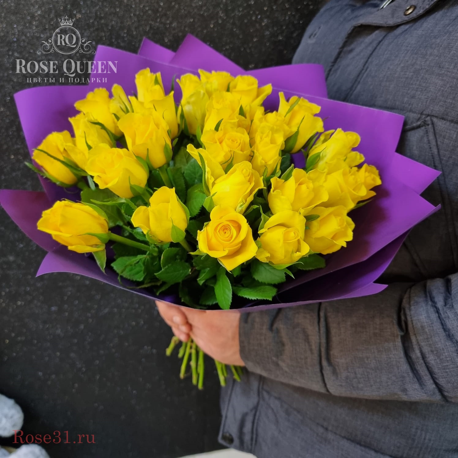 25 желтых роз букет — изображение 2
