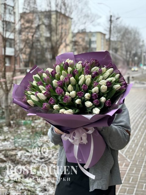 Букет 151 тюльпан микс
