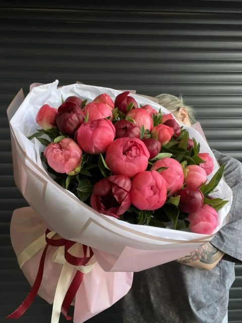 Монобукет «Пионовый рай»
