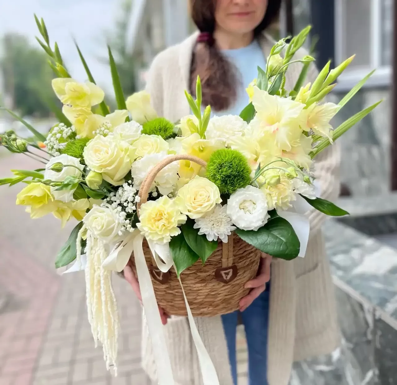 Композиция в корзине «Лайм» — изображение 2